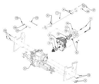Drive Line Diagram and Parts List for GT2186-44 13A298L710-13A298L712 Cub Cadet Lawn Tractor